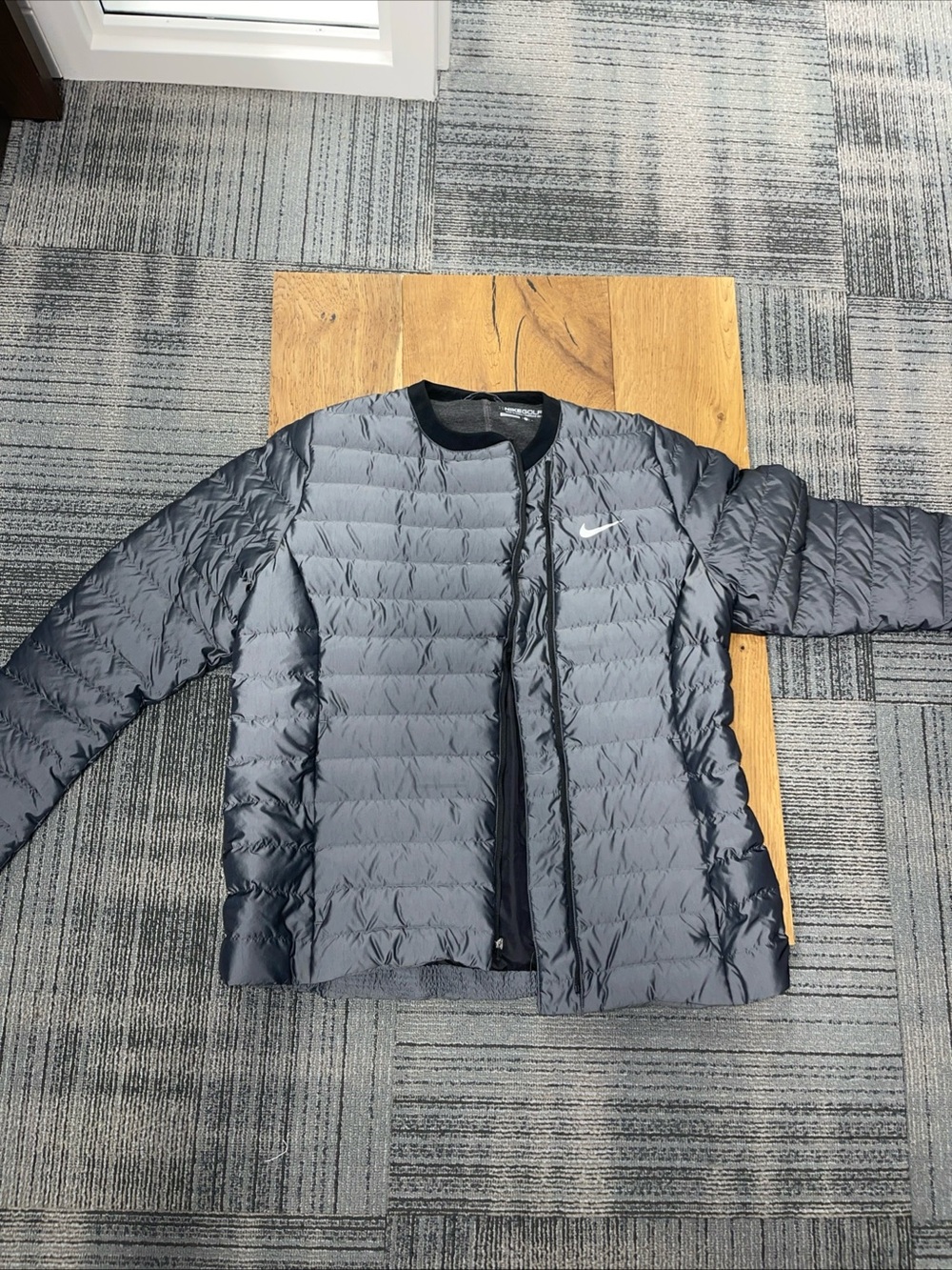Nike Golf Women’s Large Quilted Packable Jacket - Charcoal/Black